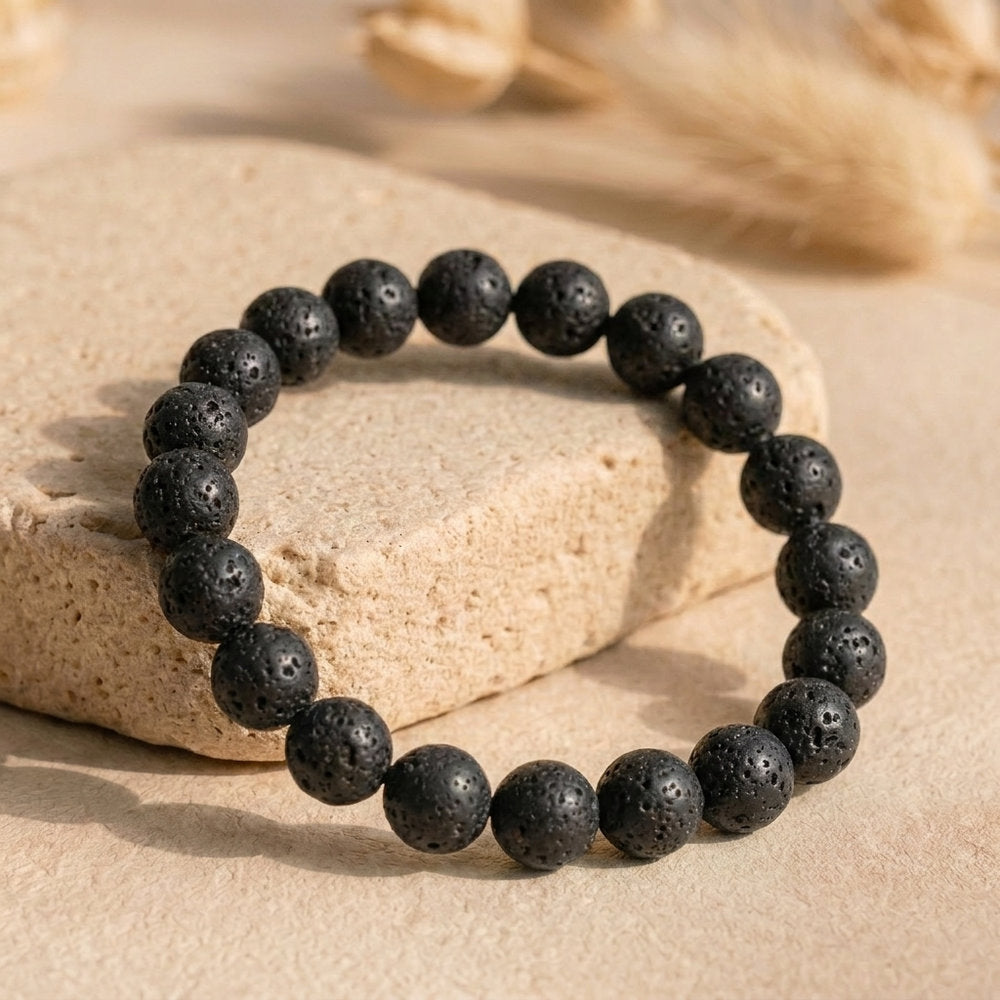 Bracelet "Reconstruction" en Pierre de Lave