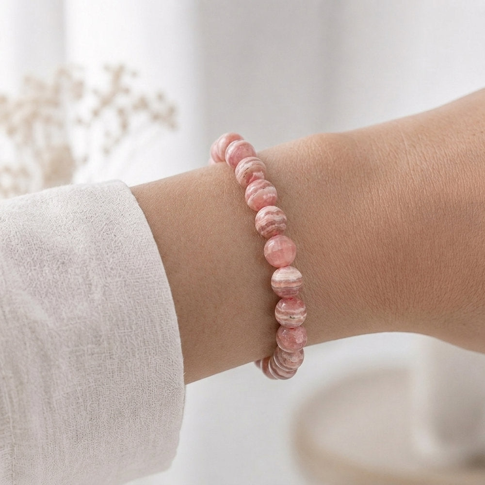 Bracelet "Compassion" en Rhodochrosite