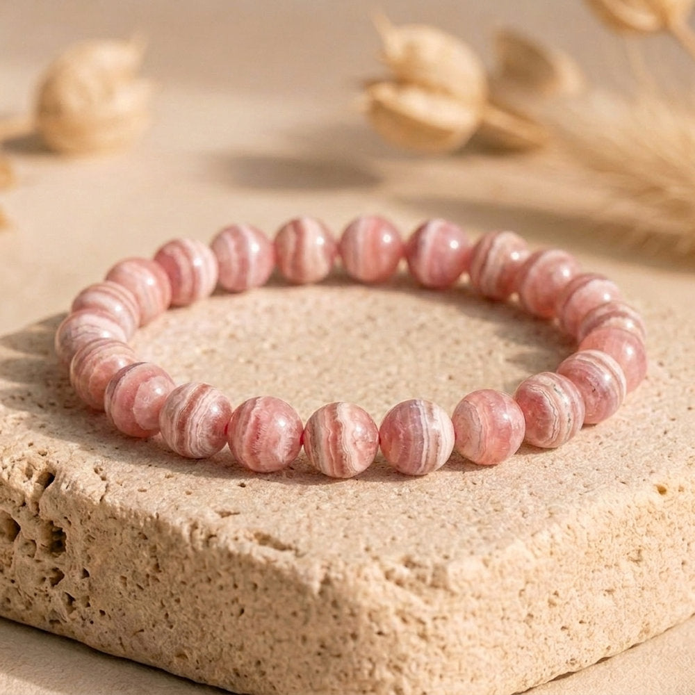 Bracelet "Compassion" en Rhodochrosite