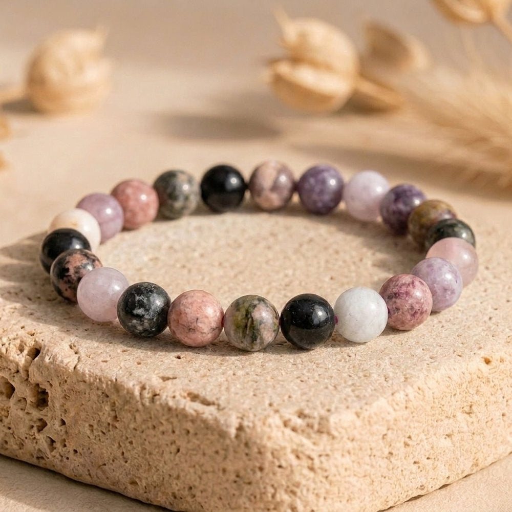Bracelet "Renfort" en Tourmaline Multicolore
