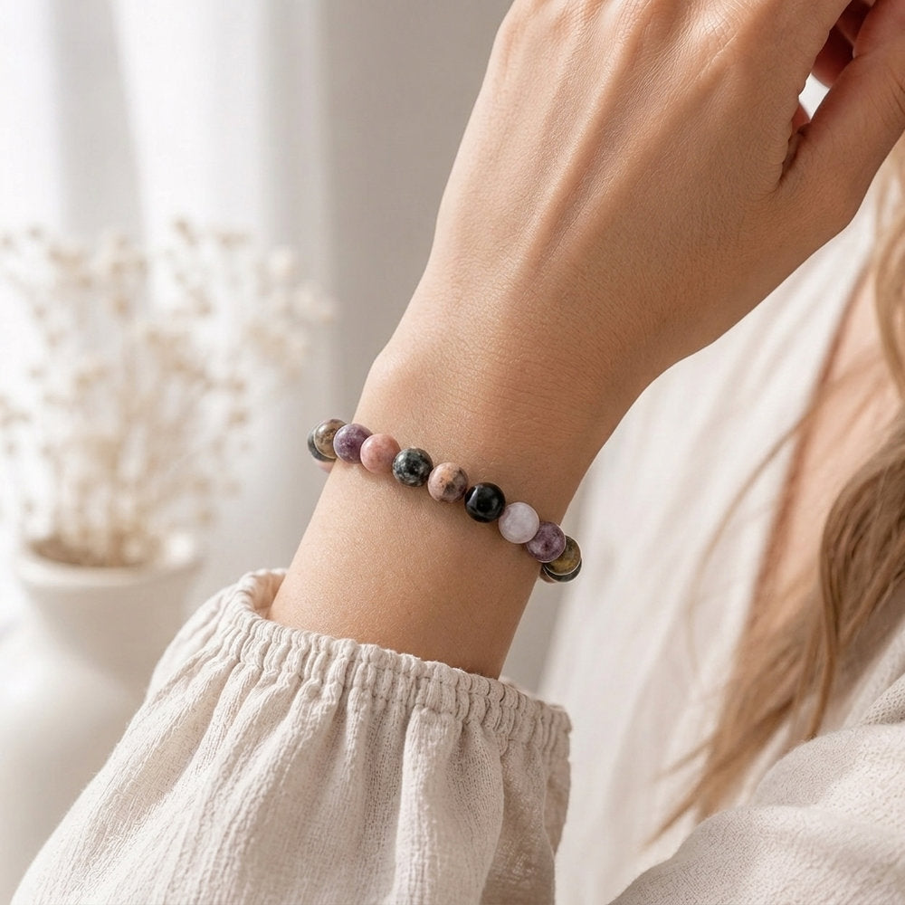 Bracelet "Renfort" en Tourmaline Multicolore