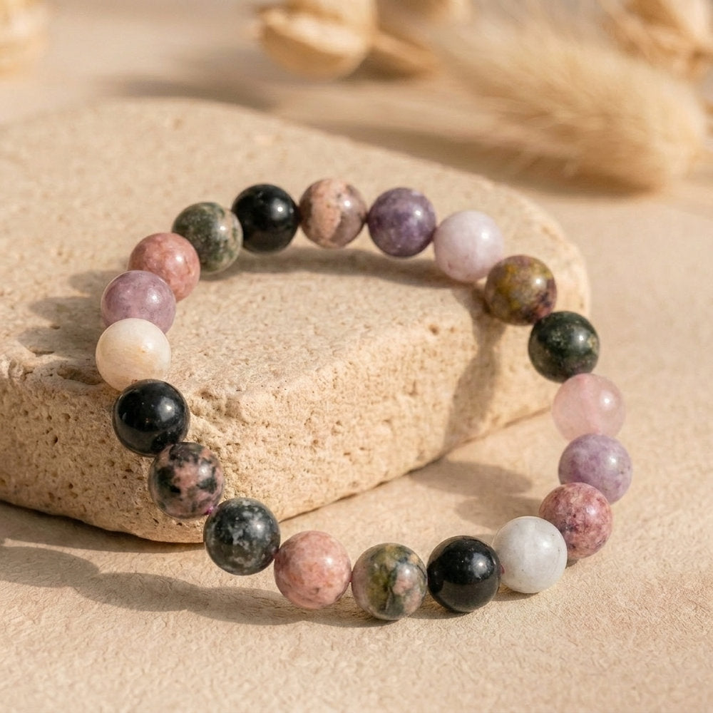 Bracelet "Renfort" en Tourmaline Multicolore