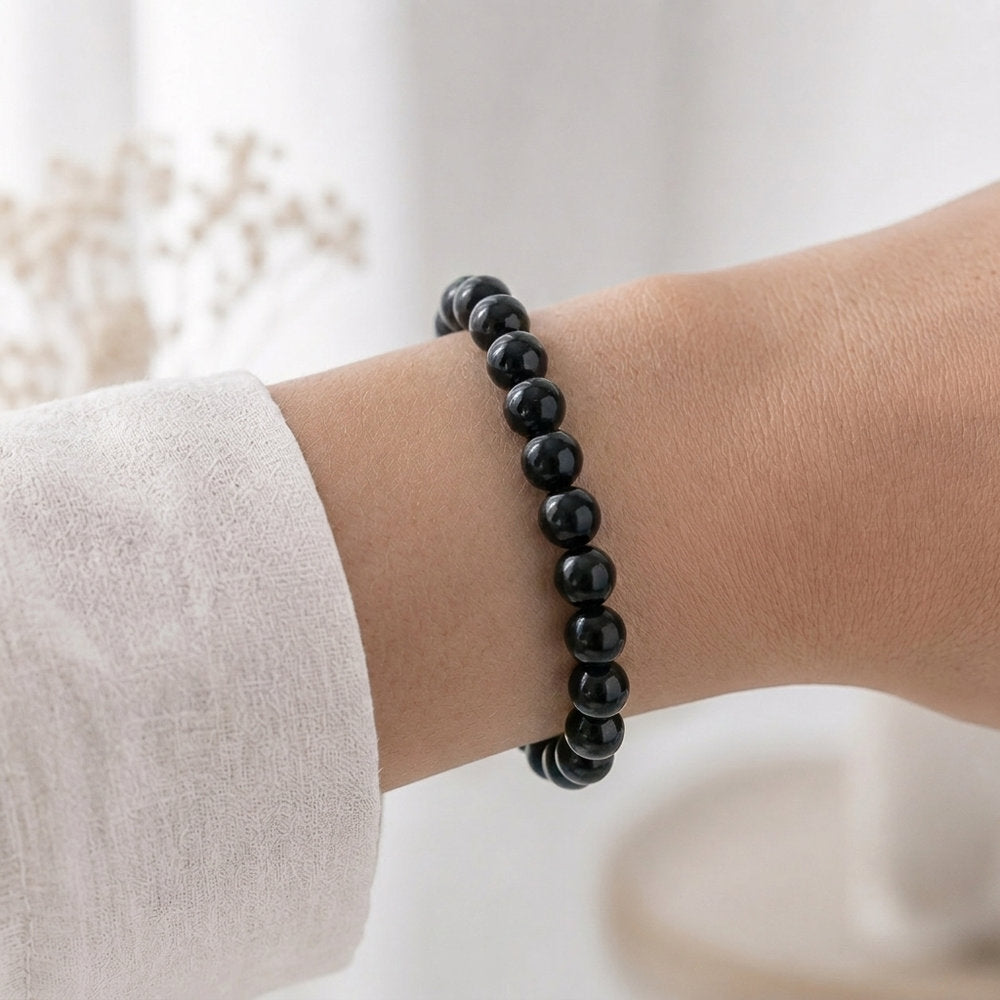 Bracelet "Absorption" en Tourmaline Noire