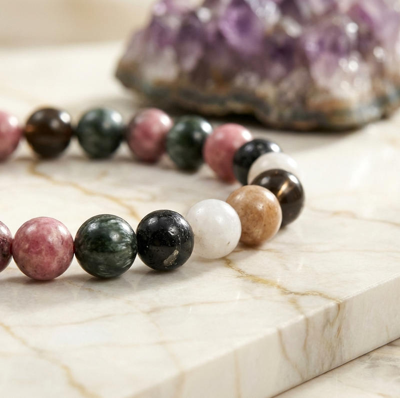 Bracelet "Renfort" en Tourmaline Multicolore