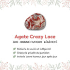 Vertus de la pierre : Agate Crazy Lace