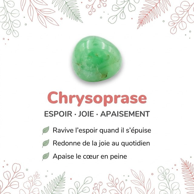 Vertus de la pierre : Chrysoprase