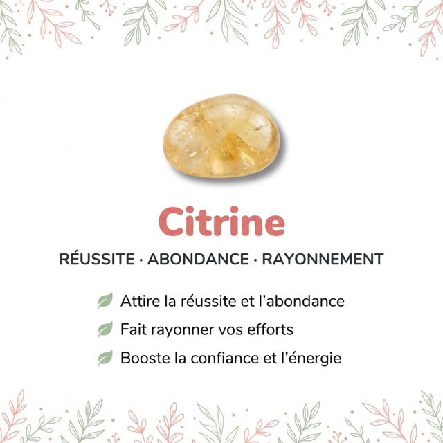 Vertus de la pierre : Citrine