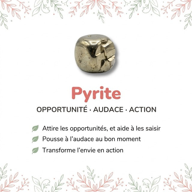 Vertus de la pierre : Pyrite