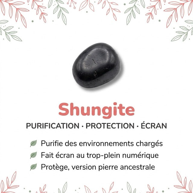 Vertus de la pierre : Shungite