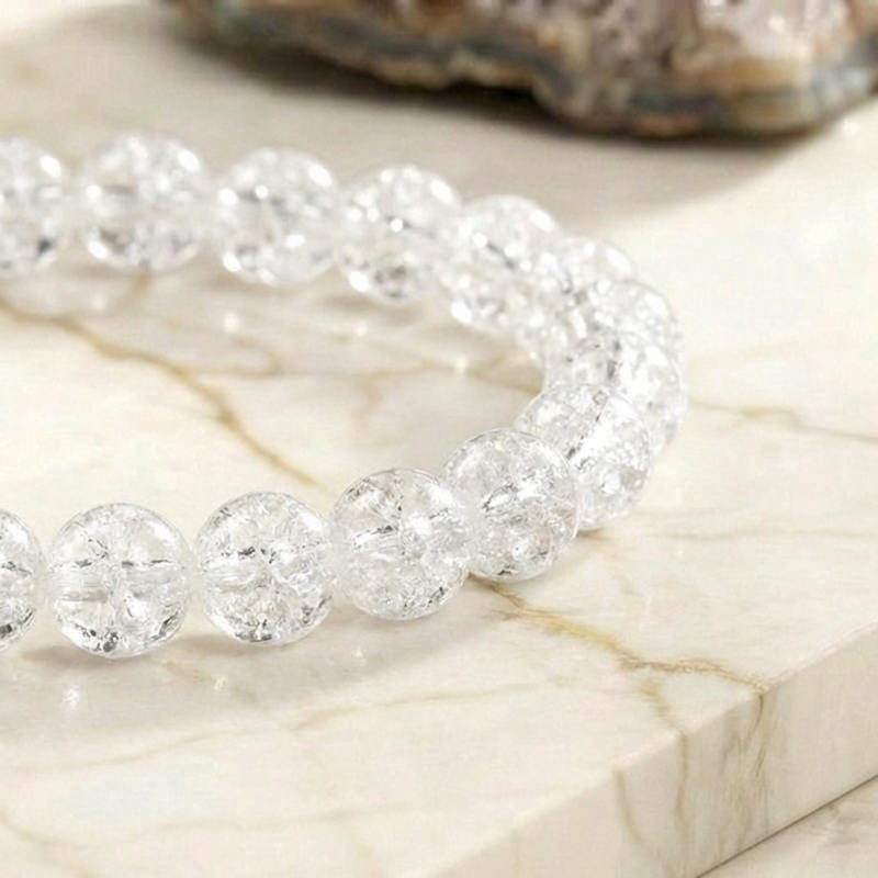 Bracelet "Amplificateur" en Quartz brisé (Cristal de Roche)