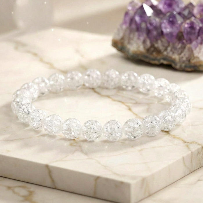 Bracelet "Amplificateur" en Quartz brisé (Cristal de Roche)