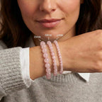 Bracelet "Amour" en Quartz Rose