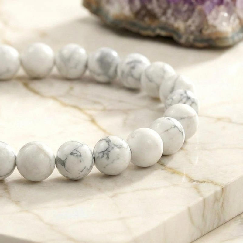 Bracelet "Patience" en Howlite
