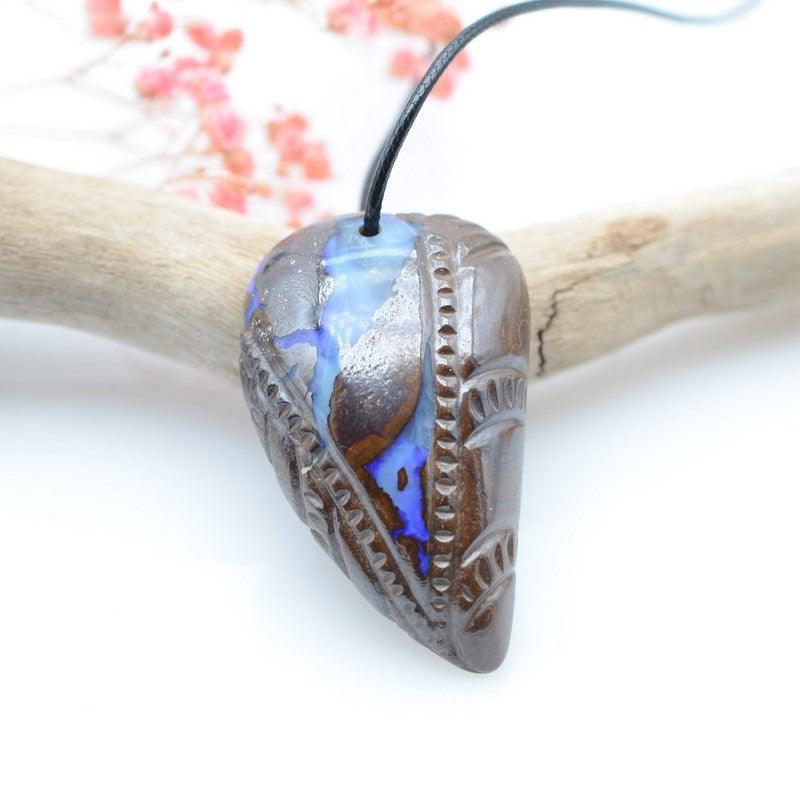 [RARE & EXCEPTIONNEL] Pendentif Opale Boulder AA+ ref : OB4 - lespierresdubienetre