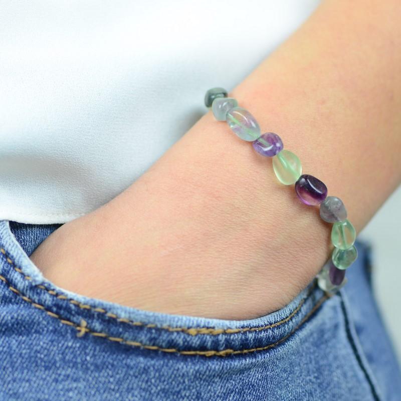 Bracelet roulé "Concentration" en Fluorite - Les Pierres du Bien-Être