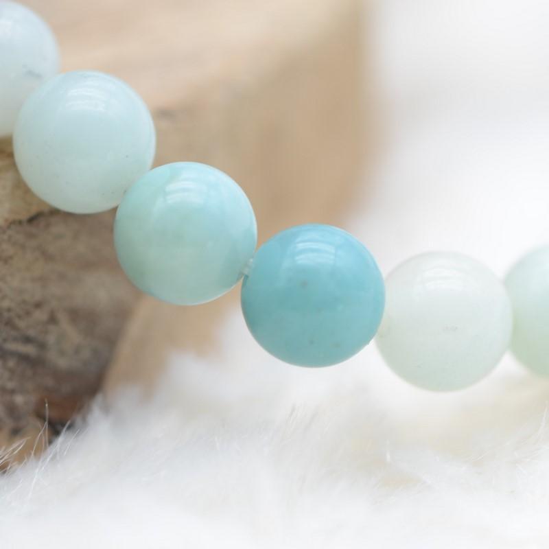 Bracelet "Apaisement" en Amazonite du Brésil - Les Pierres du Bien-Être