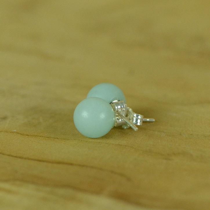 Boucles d'oreilles "Apaisement" en Amazonite (Argent 925) - lespierresdubienetre