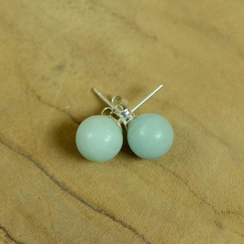 Boucles d'oreilles "Apaisement" en Amazonite (Argent 925) - lespierresdubienetre