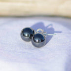 Boucles d'oreilles "Dissipation" en Hématite (Argent 925) - lespierresdubienetre