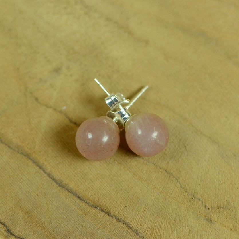 Boucles d'oreilles "Féminité" en Pierre de Lune ( Argent 925 ) - lespierresdubienetre