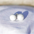 Boucles d'oreilles "Patience" en Howlite (Argent 925)