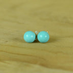 Boucles d'oreilles "Patience" en Howlite Bleu (Argent 925) - lespierresdubienetre