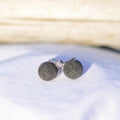 Boucles d'oreilles "Reconstruction" en Pierre de Lave (Argent 925)