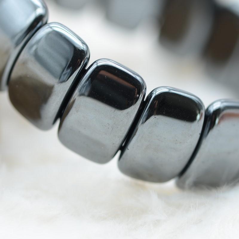 Bracelet à Plaquettes "Dissipation" en Hématite - lespierresdubienetre