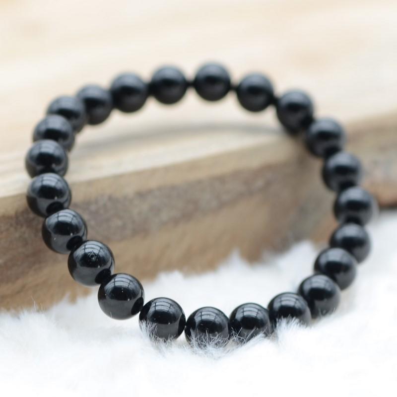 Bracelet "Absorption" en Tourmaline Noire - lespierresdubienetre