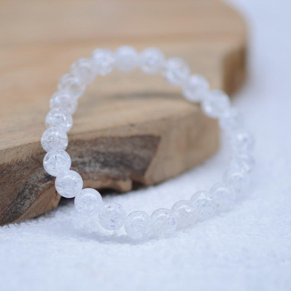 Bracelet "Amplificateur" en Quartz brisé (Cristal de Roche) - lespierresdubienetre