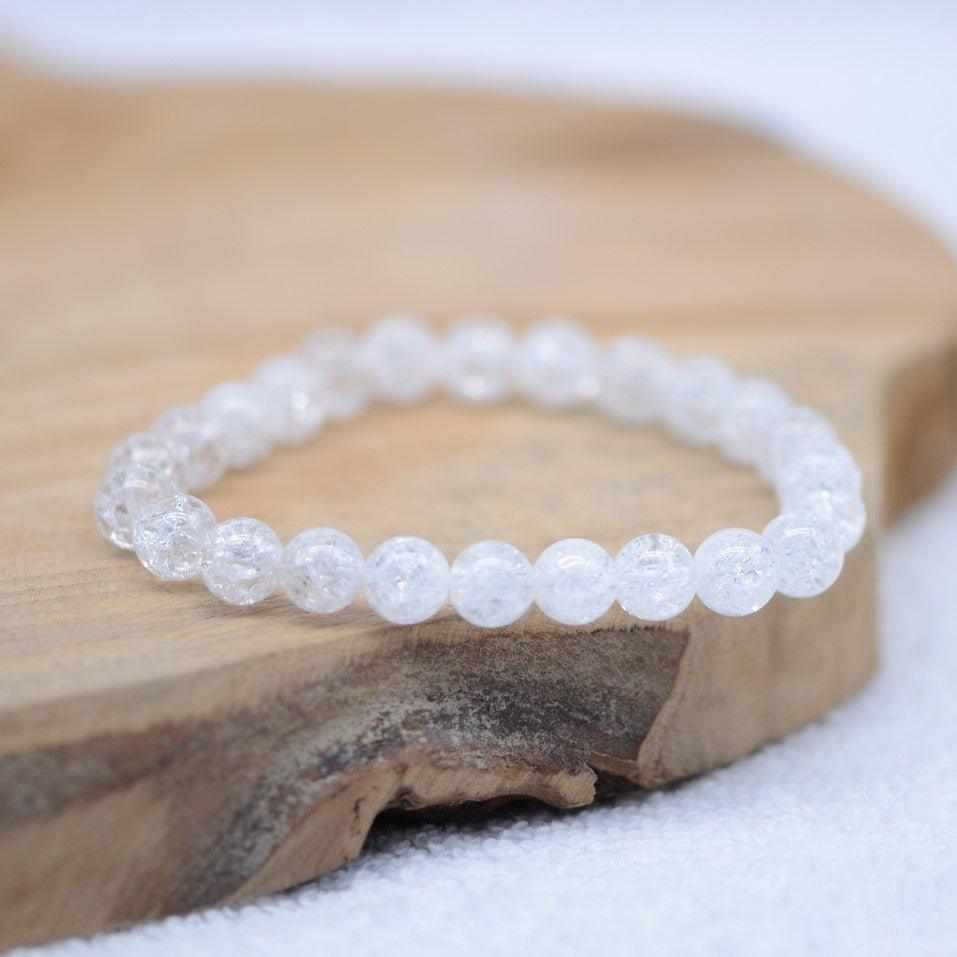 Bracelet "Amplificateur" en Quartz brisé (Cristal de Roche) - lespierresdubienetre