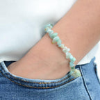 Bracelet "Apaisement" en Amazonite du Brésil Chip - lespierresdubienetre