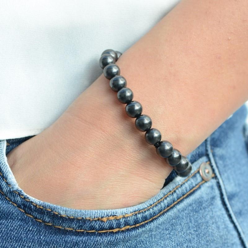 Bracelet "Barrière" en Shungite - lespierresdubienetre