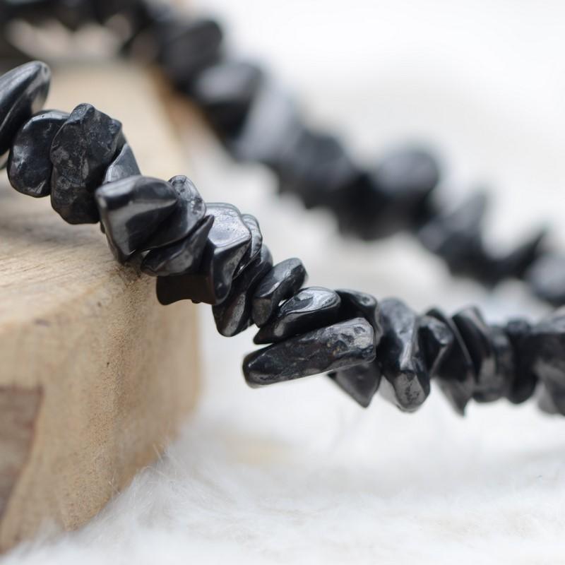 Bracelet "Barrière" en Shungite Chip - lespierresdubienetre