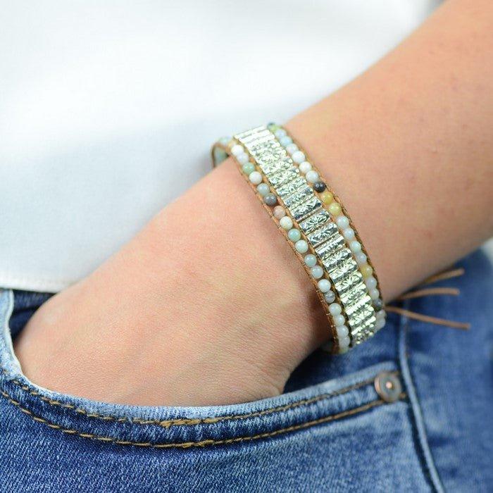 Bracelet Boho "Amour Apaisant" - lespierresdubienetre