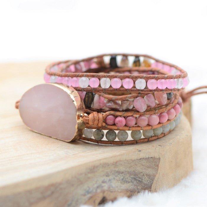 Bracelet Boho "Amour Protection & Soin" - lespierresdubienetre