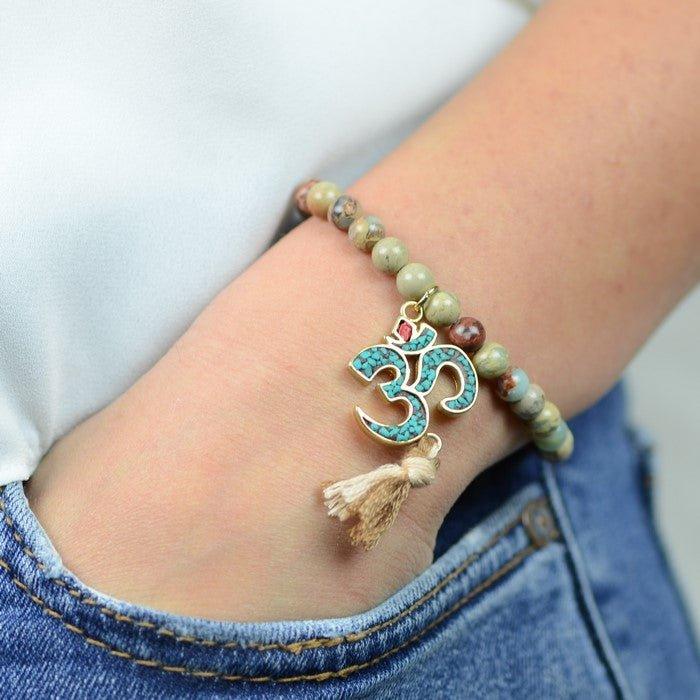 Bracelet Boho "Calme" - lespierresdubienetre