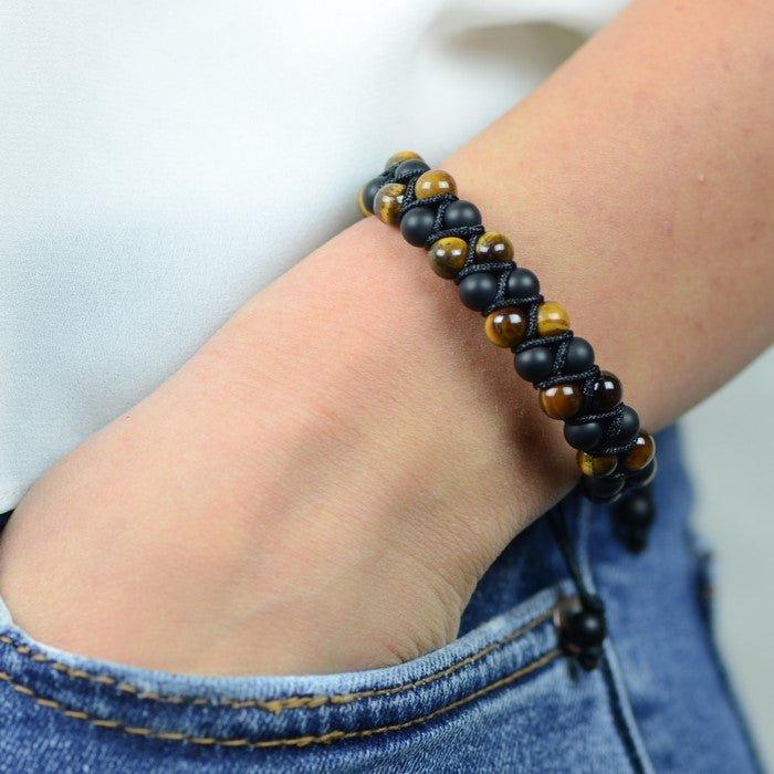 Bracelet Boho "Force et Confiance" - lespierresdubienetre