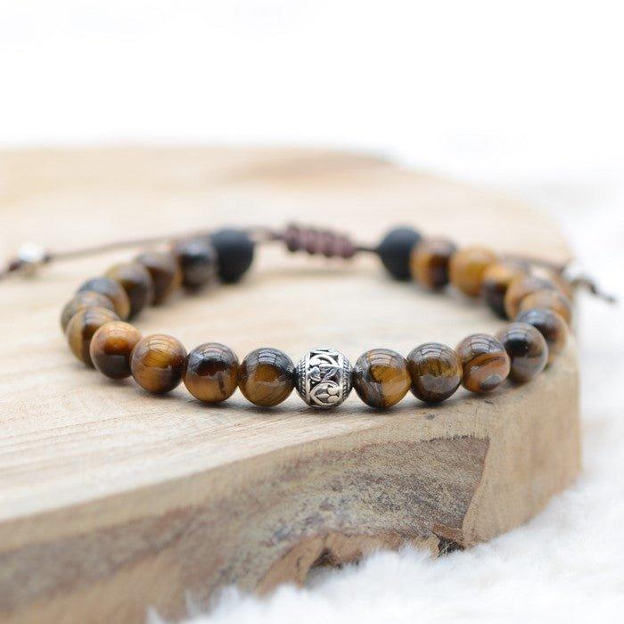 Bracelet Boho "Force et Confiance" - lespierresdubienetre