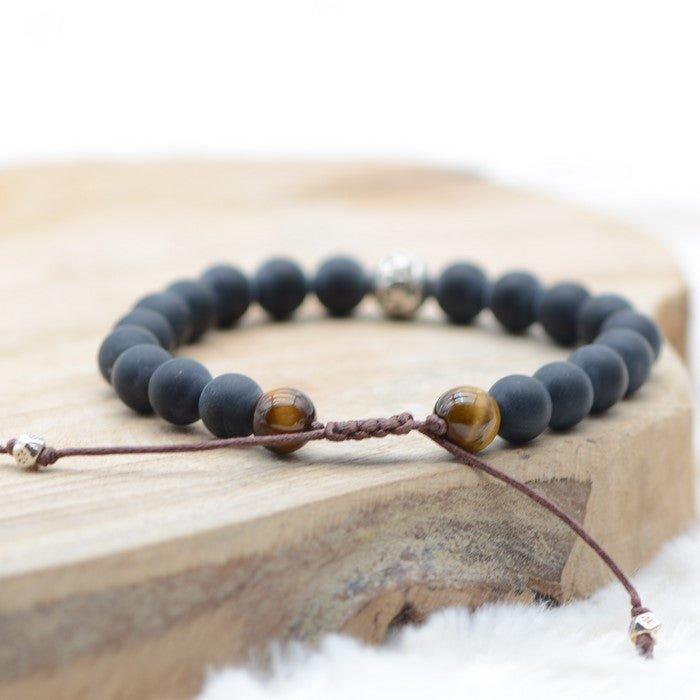 Bracelet Boho "Force et Confiance" - lespierresdubienetre