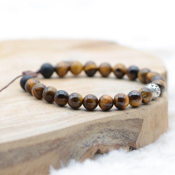 Bracelet Boho "Force et Confiance" - lespierresdubienetre