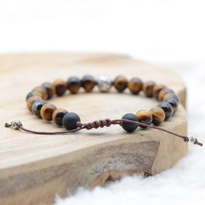 Bracelet Boho "Force et Confiance" - lespierresdubienetre