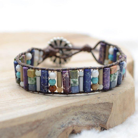 Bracelet Boho "Joie et tendresse" - lespierresdubienetre