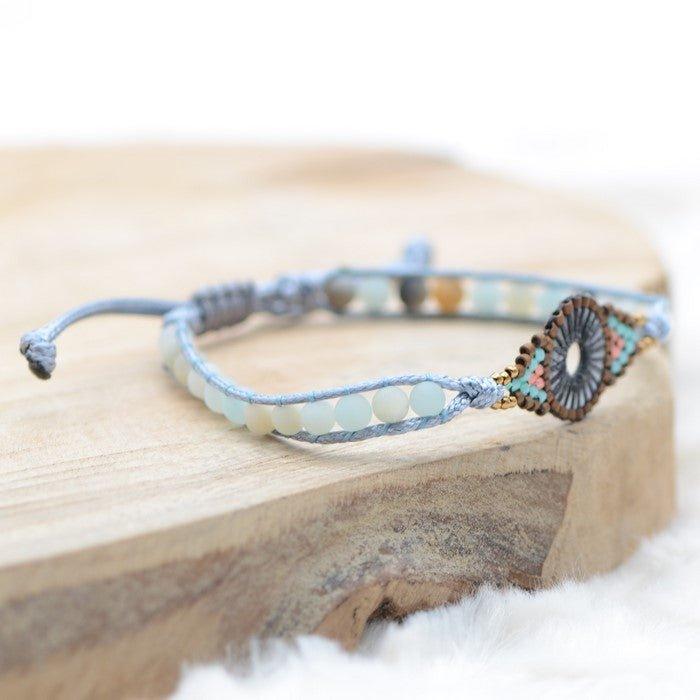 Bracelet Boho "Oeil Apaisant" - lespierresdubienetre