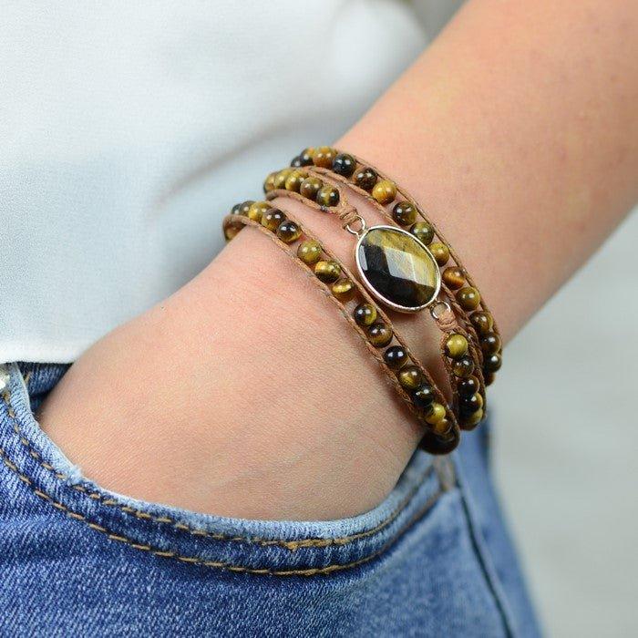 Bracelet Boho "Oeil de Confiance" - lespierresdubienetre