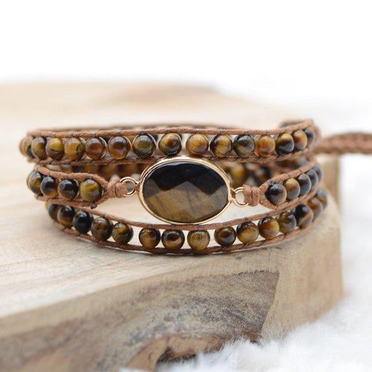 Bracelet Boho "Oeil de Confiance" - lespierresdubienetre