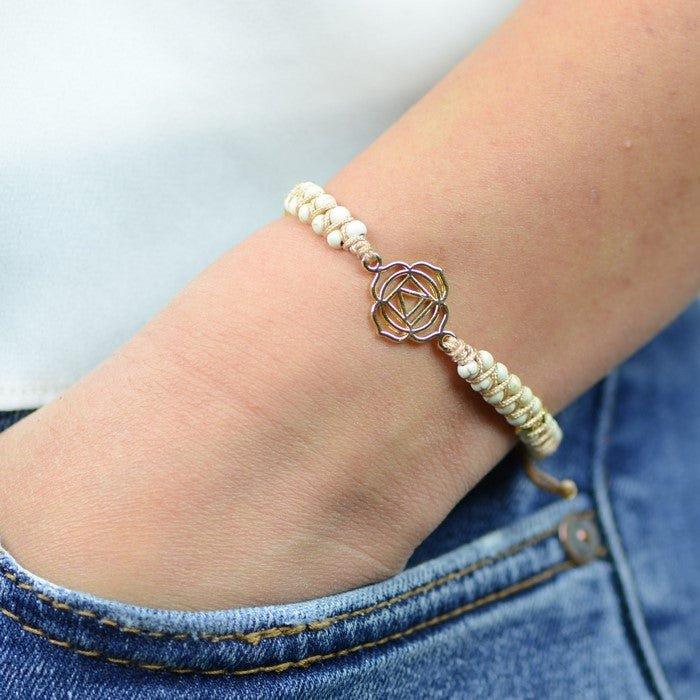 Bracelet Boho Tressé "Patience" - lespierresdubienetre