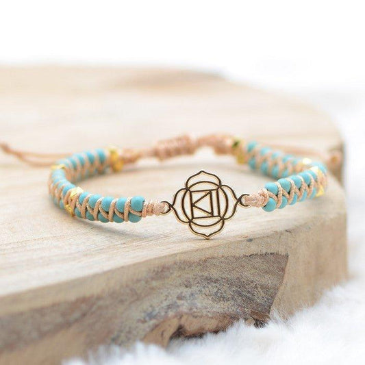 Bracelet Boho Tressé "Sagesse et Purification" - lespierresdubienetre