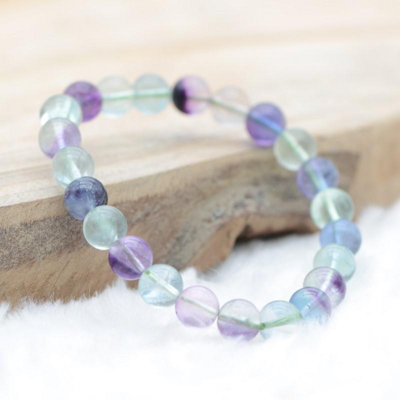 Bracelet "Concentration" en Fluorite - lespierresdubienetre