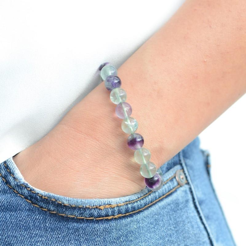 Bracelet "Concentration" en Fluorite - lespierresdubienetre